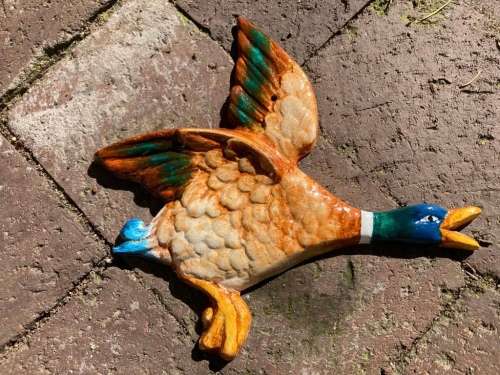 Set of Midcentury Metal Flying Ducks ( Japan )