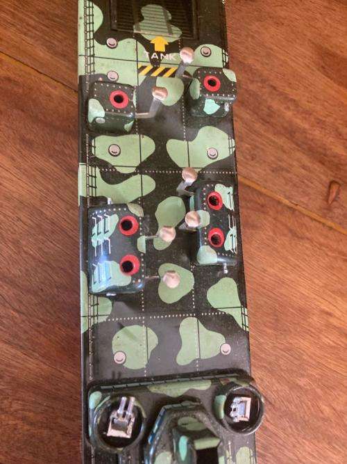 Tinplate War Ship in Original Box.