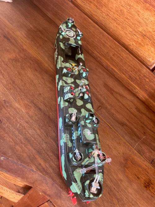Tinplate War Ship in Original Box.