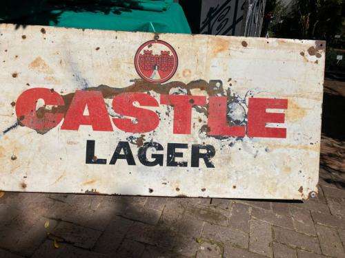 Original Castle Lager Enamel Sign ( 175 x 84 cm )
