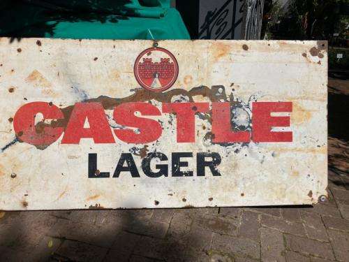 Original Castle Lager Enamel Sign ( 175 x 84 cm )