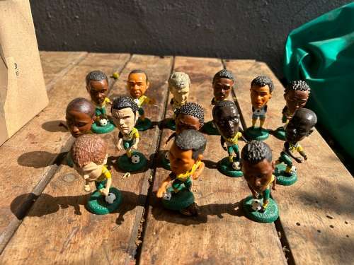 Collection of Bafana Bafana Soccer Figurines