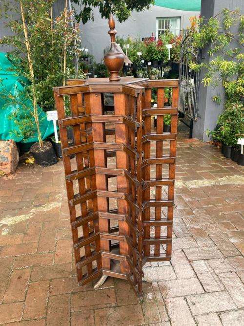 Rare Mahogany Shop Display Postcard Stand ( 115 x 43 cm )