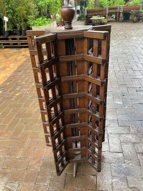 Rare Mahogany Shop Display Postcard Stand ( 115 x 43 cm )