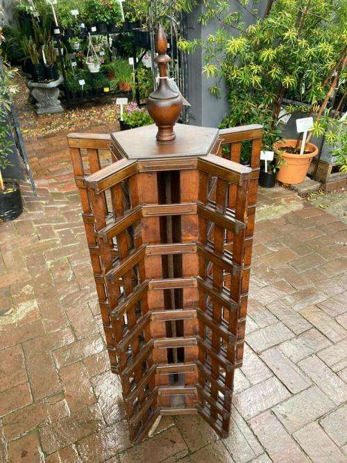 Rare Mahogany Shop Display Postcard Stand ( 115 x 43 cm )