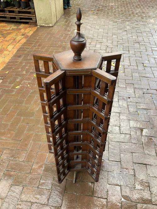 Rare Mahogany Shop Display Postcard Stand ( 115 x 43 cm )