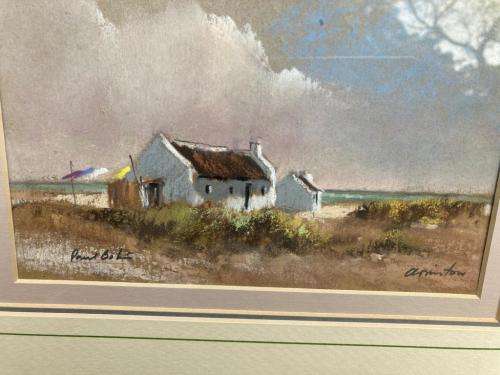 Paul Botes : Two Arniston paintings ( 45 x 40/ 19 x 14 cm )