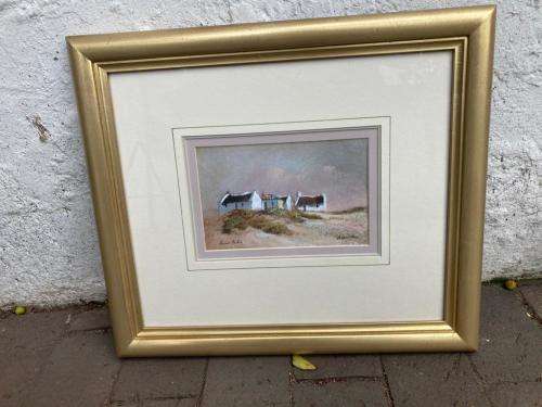 Paul Botes : Two Arniston paintings ( 45 x 40/ 19 x 14 cm )