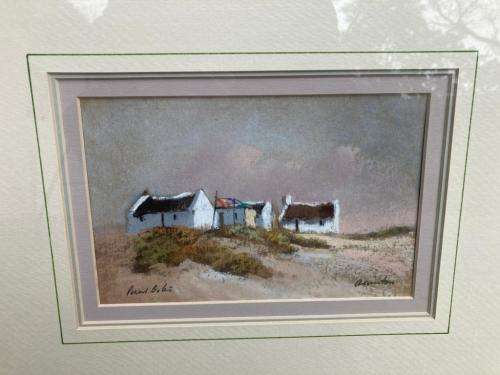 Paul Botes : Two Arniston paintings ( 45 x 40/ 19 x 14 cm )
