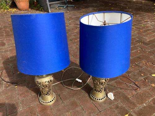 Pair of Brass Lamps ( 65 cm )