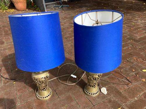 Pair of Brass Lamps ( 65 cm )