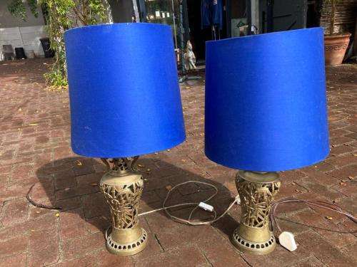 Pair of Brass Lamps ( 65 cm )