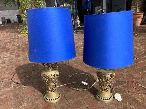 Pair of Brass Lamps ( 65 cm )