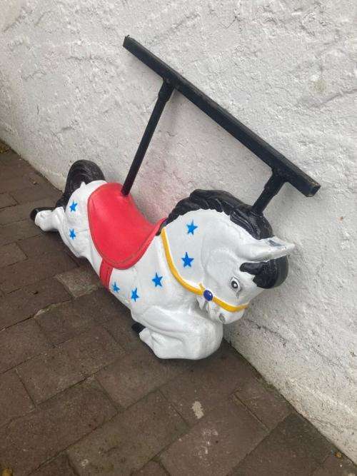 Beautiful Vintage Carousel Rocking Horse ( 90 x 45 x 16 cm )