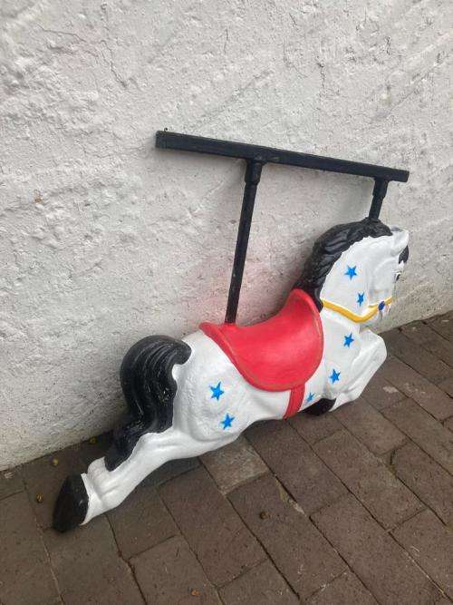 Beautiful Vintage Carousel Rocking Horse ( 90 x 45 x 16 cm )