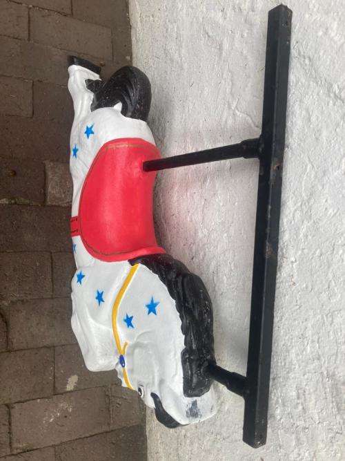Beautiful Vintage Carousel Rocking Horse ( 90 x 45 x 16 cm )