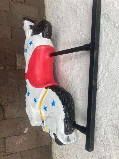 Beautiful Vintage Carousel Rocking Horse ( 90 x 45 x 16 cm )