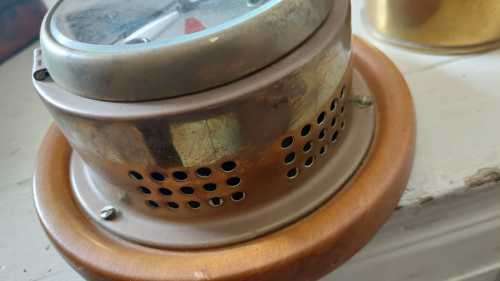 Brass German Ships Clock ( 19/14cm diameter)