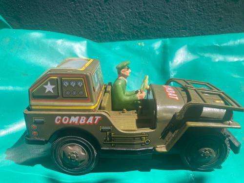 Japanese Tinplate Battery Operated Jeep ( 25 cm )