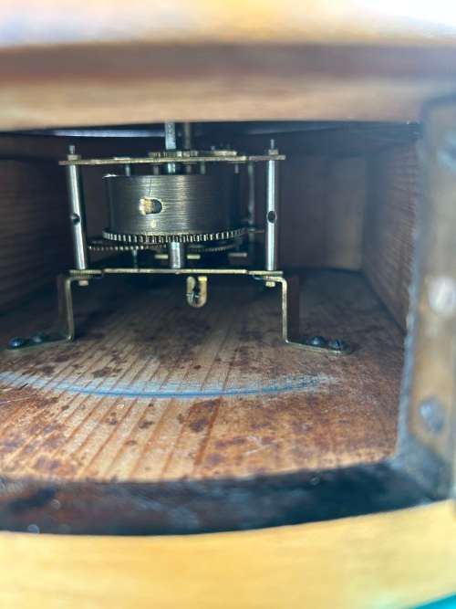 Oak Cased Station Clock ( N. Lipschitz, Oudshoorn, 35 cm Diameter )