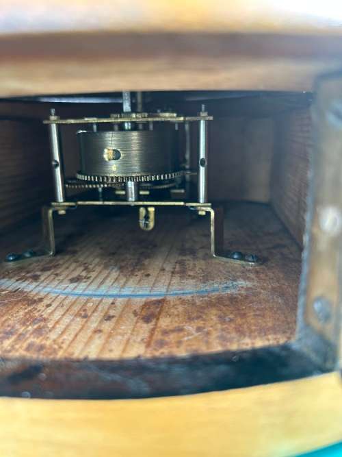 Oak Cased Station Clock ( N. Lipschitz, Oudshoorn, 35 cm Diameter )