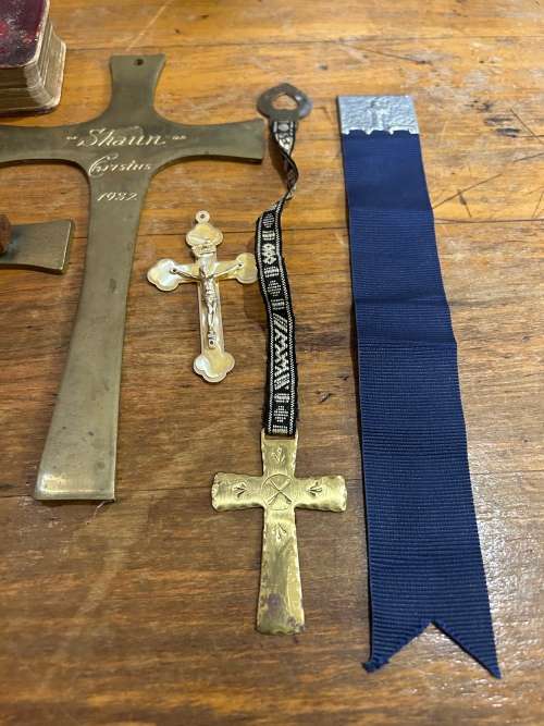 Collection of Crucifixes and Small Prayerbook