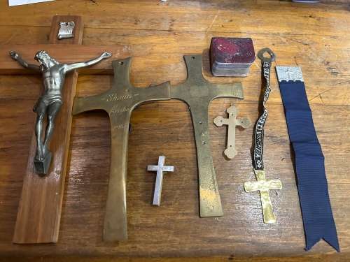 Collection of Crucifixes and Small Prayerbook