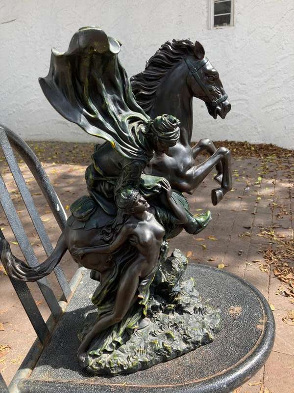 Vintage Spelter Figurine Group ( ( 46 cm )