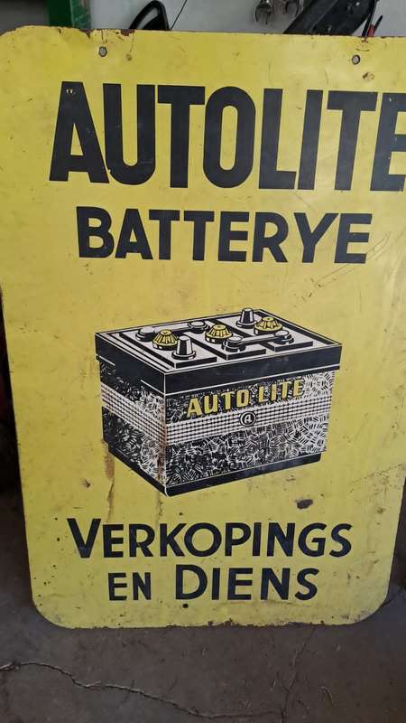 Original Autolite Batteries Doublesided Sign ( 60 x 90 cm )