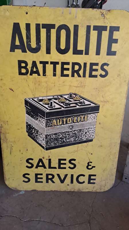 Original Autolite Batteries Doublesided Sign ( 60 x 90 cm )