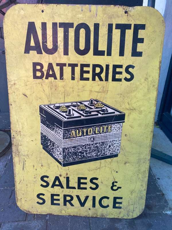 Original Autolite Batteries Doublesided Sign ( 60 x 90 cm )