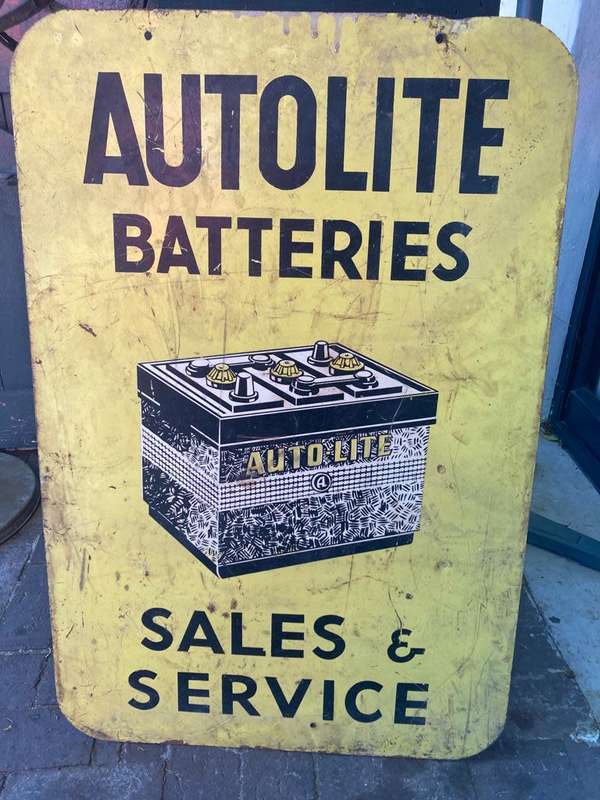 Original Autolite Batteries Doublesided Sign ( 60 x 90 cm )