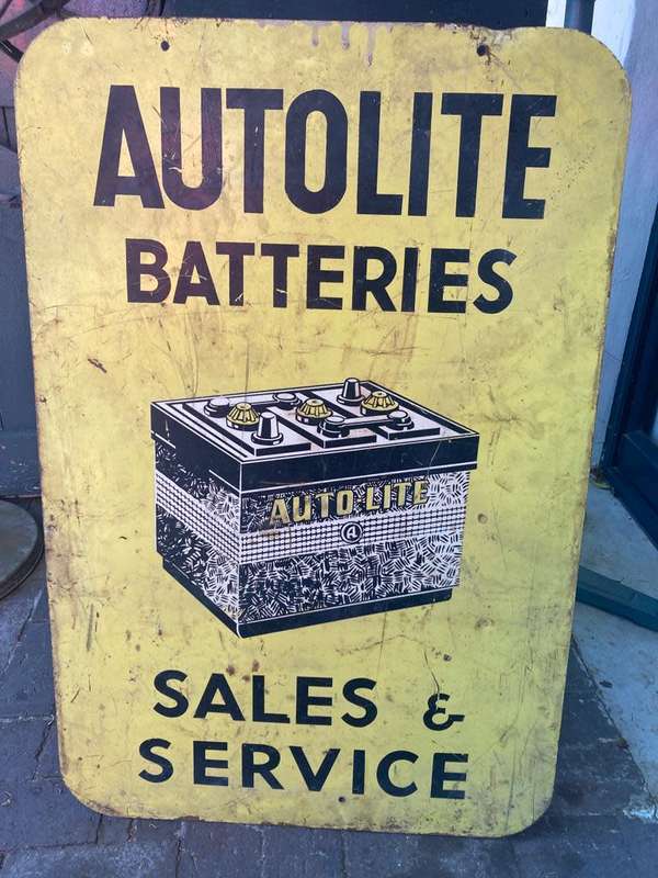 Original Autolite Batteries Doublesided Sign ( 60 x 90 cm )