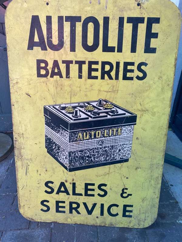 Original Autolite Batteries Doublesided Sign ( 60 x 90 cm )