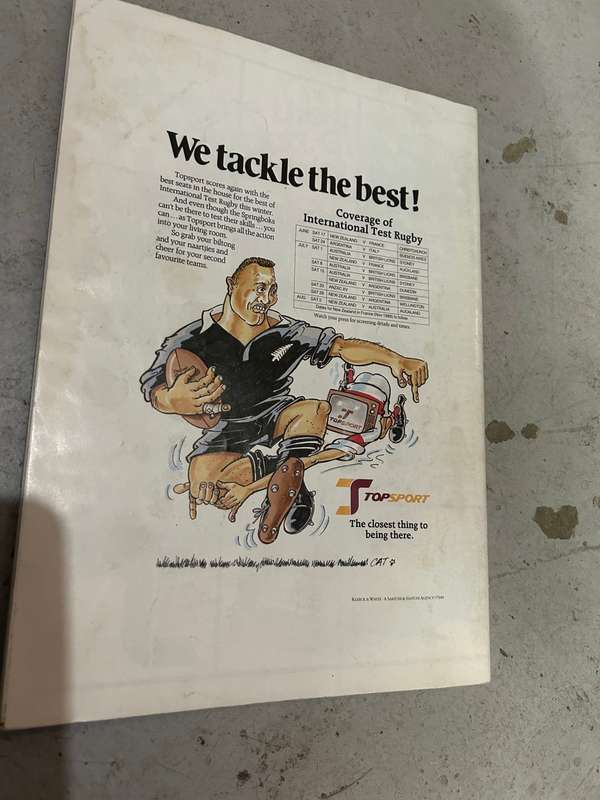 Rugby Program: Transvaal 100 Jaar Toetsuniedag 1989