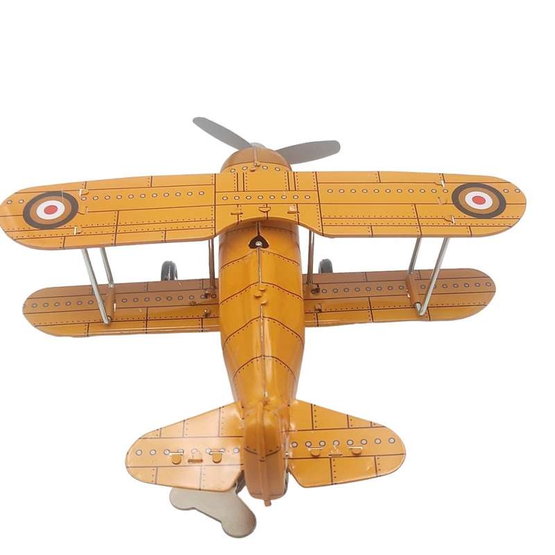 Tinplate Windup Biplane in Box : Curtiss