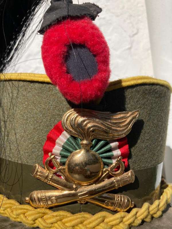 Original Italian Army Mounted Artillary Kepi