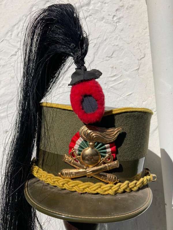 Original Italian Army Mounted Artillary Kepi