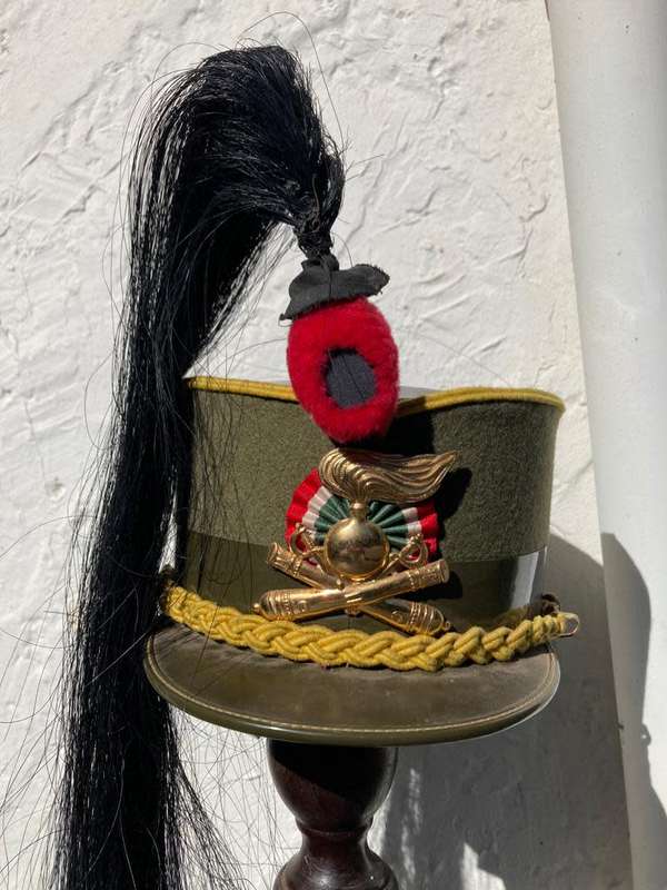Original Italian Army Mounted Artillary Kepi