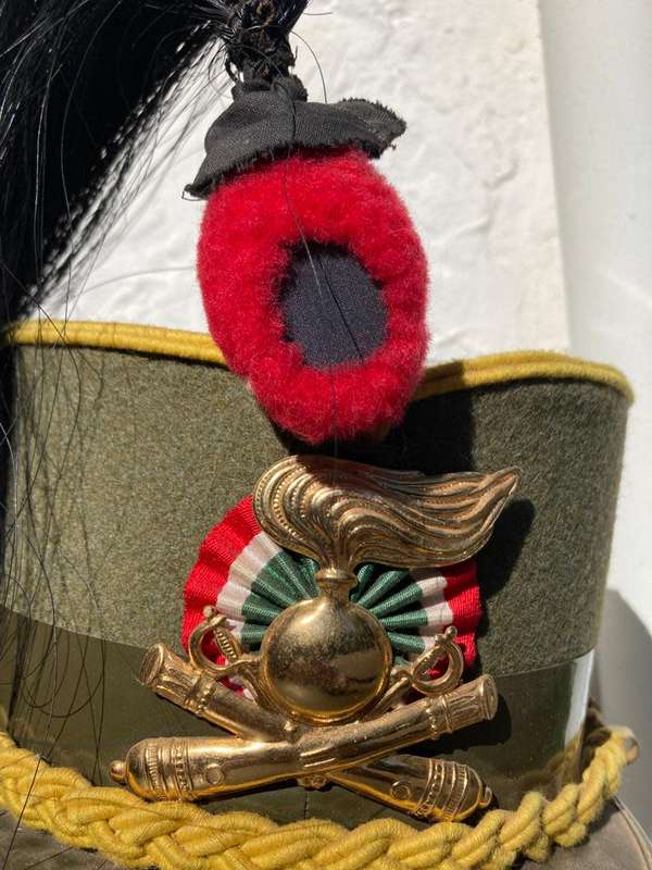 Original Italian Army Mounted Artillary Kepi