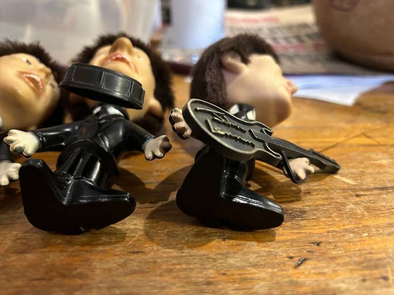 Set of 4 Beatles Remco Dolls with Instruments circa 1964