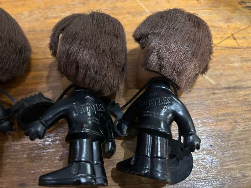 Set of 4 Beatles Remco Dolls with Instruments circa 1964