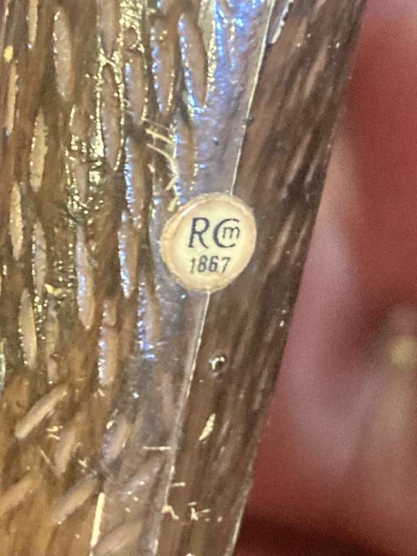 Rare Ravarini Castoldi RCM 1867 Dog Head Walking Cane ( 90 cm )