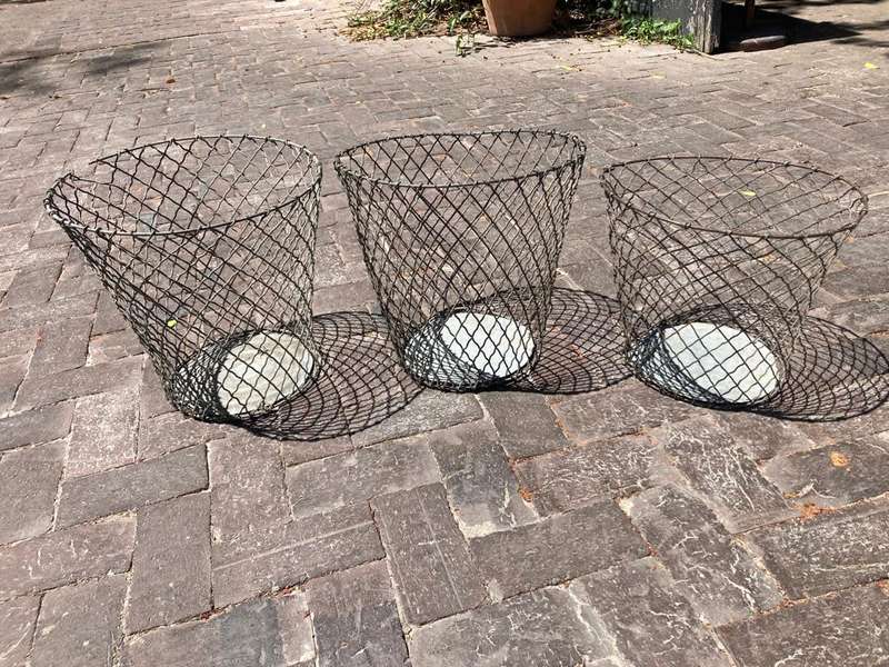 Collection of 3 School Wire Paperbins