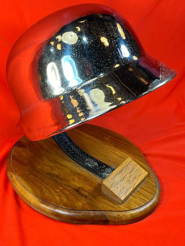 Chromed German Ww 11 Helmet Centerpiece