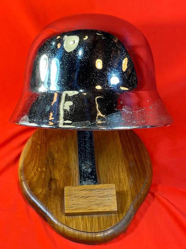 Chromed German Ww 11 Helmet Centerpiece