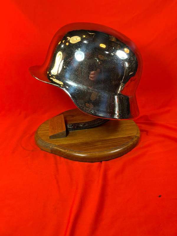 Chromed German Ww 11 Helmet Centerpiece