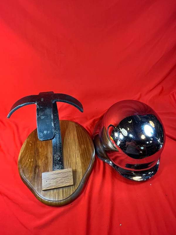 Chromed German Ww 11 Helmet Centerpiece
