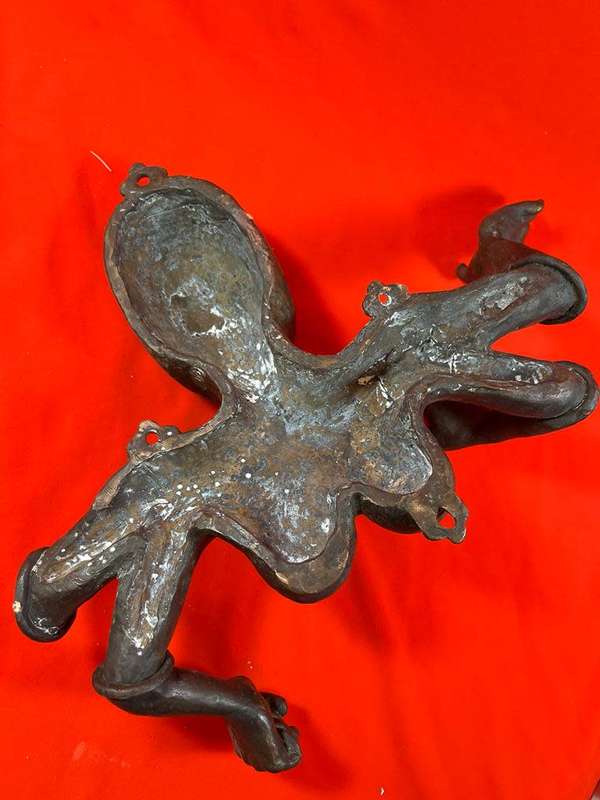 Rare Bronze Head with 5 Arms ( 30 x 20 cm )