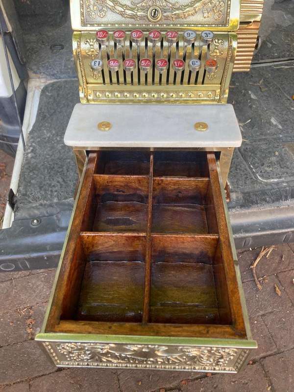 Original Brass National Cash Register ( Fully Restored )